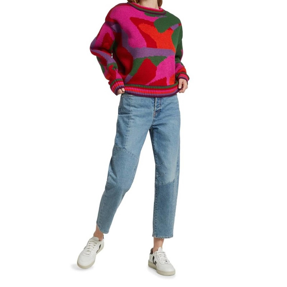 FARM Rio Multicolor Crew Neck Sweater - Picture 4 of 10